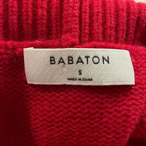 Babaton Nicolas Turtleneck Sweater in
Goji Berry - Picture 5 of 6